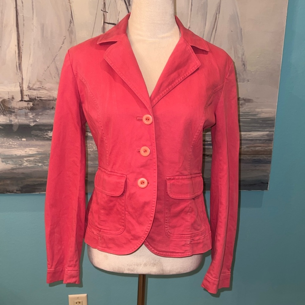 Talbots Sun-Faded Pink Blazer, Sz 4